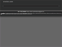 Tablet Screenshot of erector.com